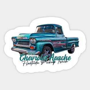 1959 Chevrolet Apache Fleetside Pickup Truck Sticker